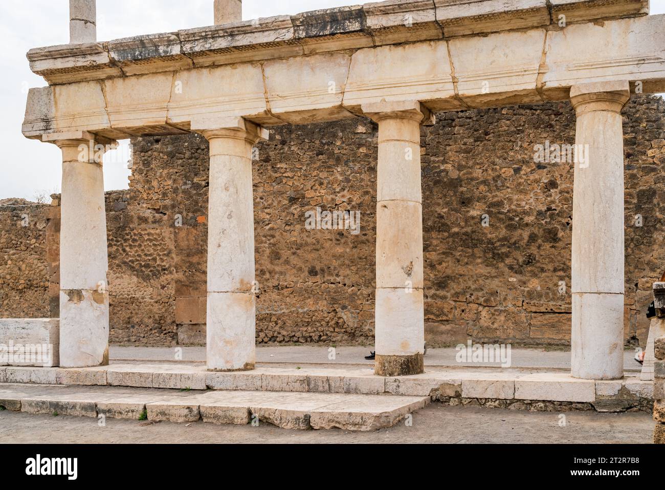 POMPEI, ITALY SEPTEMBER 20 2023 Ruins of Pompei, an ancient city
