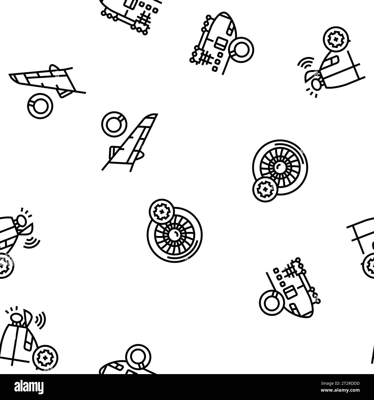 aircraft mechanic seamless pattern vector Stock Vector Image & Art - Alamy