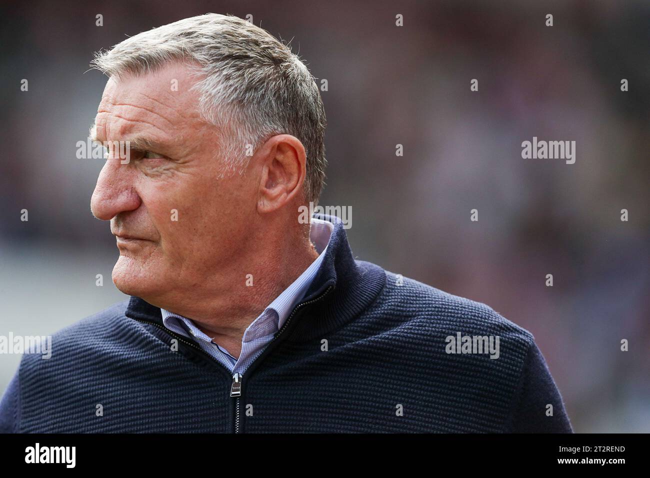 Manager of Sunderland, Tony Mowbray - Sunderland v Southampton, Sky Bet Championship, Stadium of Light, Sunderland, UK - 2nd September 2023 Editorial Use Only - DataCo restrictions apply Stock Photo