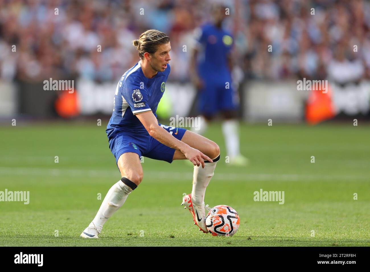 Conor Gallagher of Chelsea - West Ham United v Chelsea, Premier League, London Stadium, London, UK - 20th August 2023 Editorial Use Only - DataCo restrictions apply Stock Photo