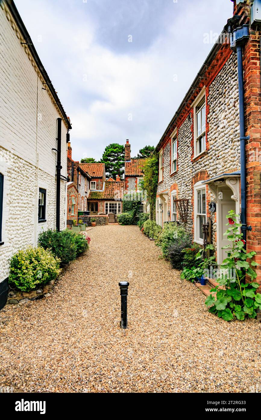 The 'vernacular' architecture of flints, bricks and pebbles is obvious