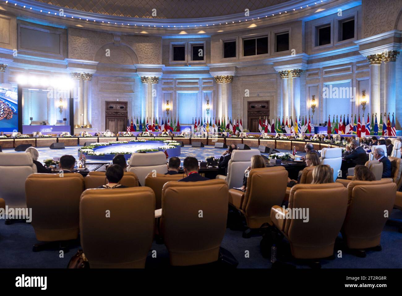 Aufnahmen im Rahmen des Cairo Summit for Peace in Kairo, 21.10.2023