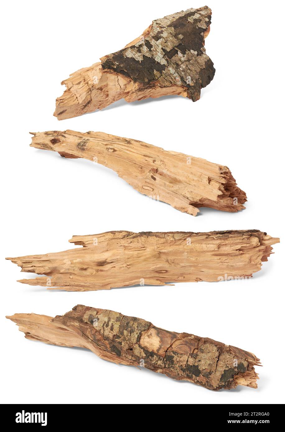 set of chopped firewood pieces, seasoned hardwood prepared for use as fuel in fireplaces, wood stoves or outdoor fire pits, common source of heat Stock Photo