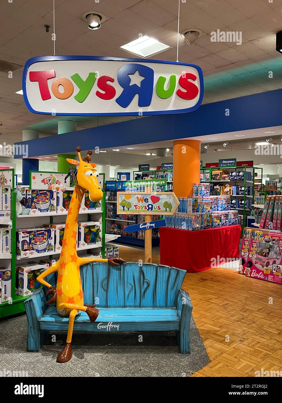 Toys R Us shop within a Macy's department store at Old Orchard Shopping