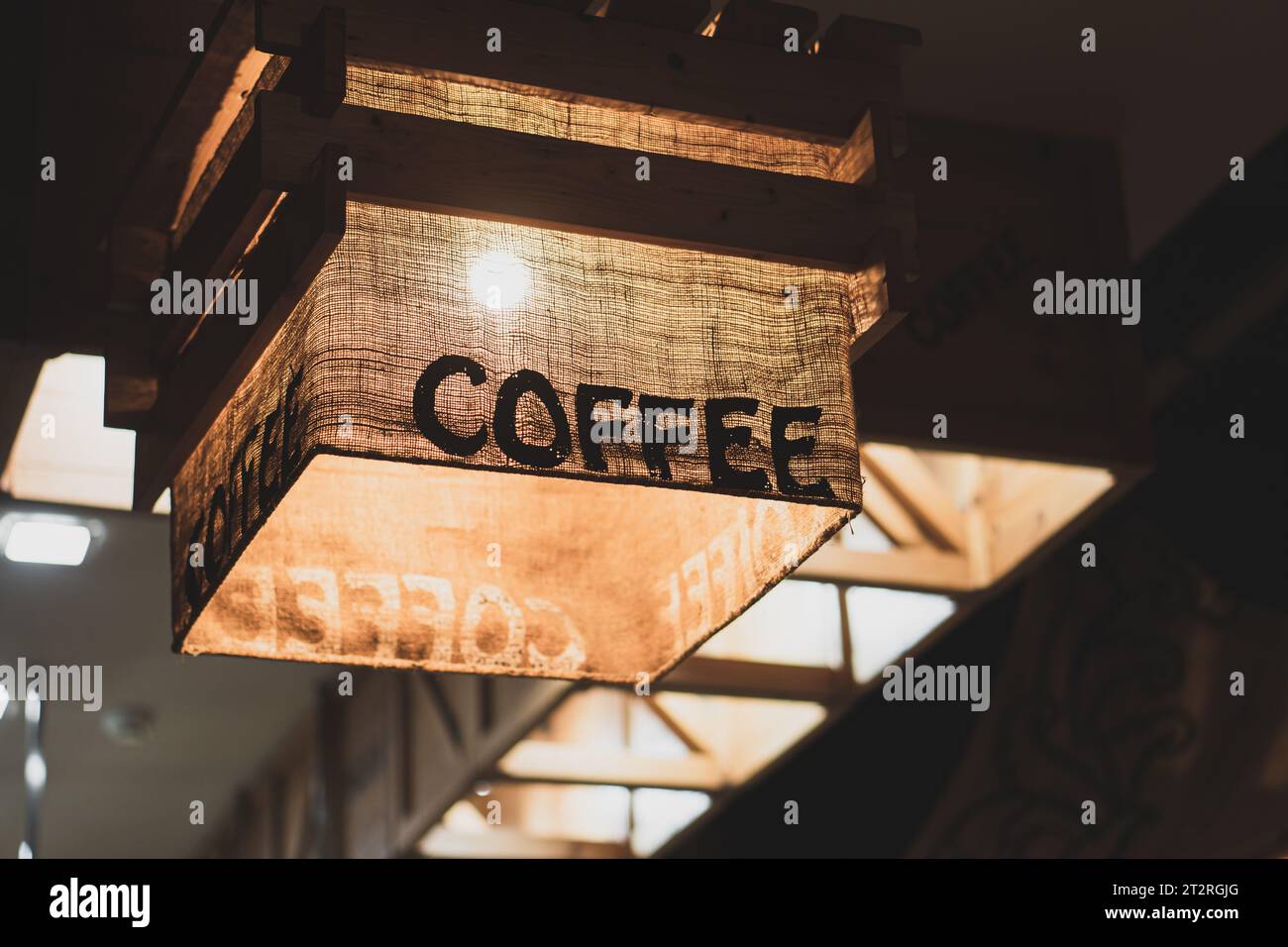 Stylish modern vintage coffee shop interior design Stock Photo Alamy