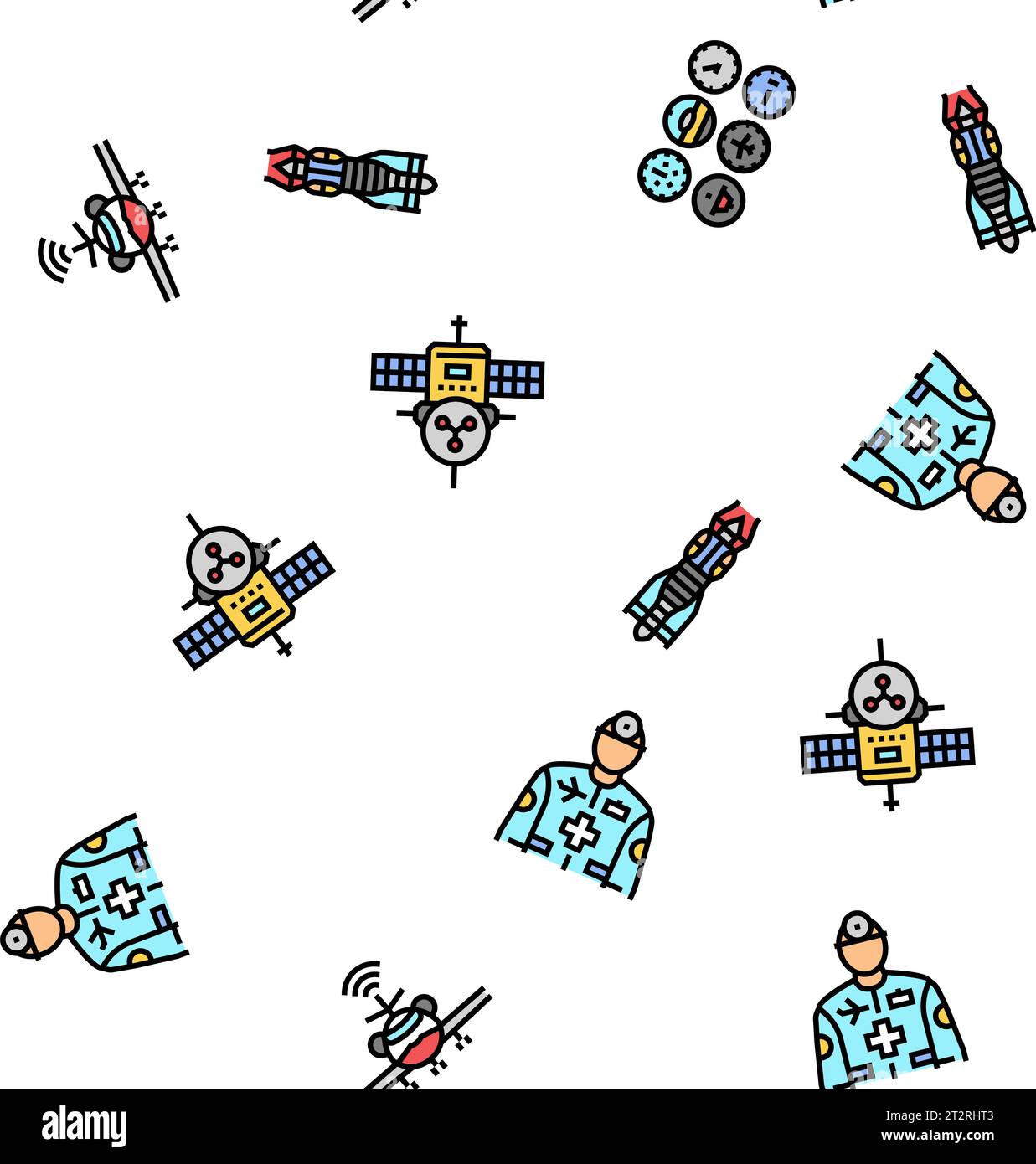 aeronautical engineer aircraft vector seamless pattern Stock Vector ...