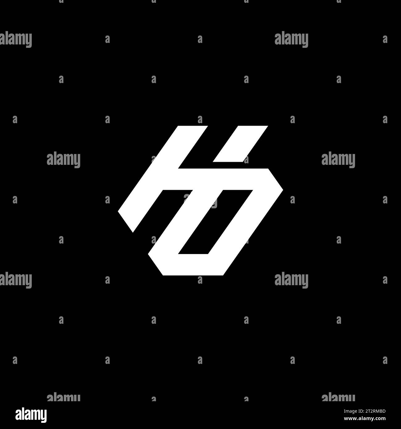 HO logo, HO Monogram, Initial HO Logo, Letter HO logo, Icon, Vector Stock Vector