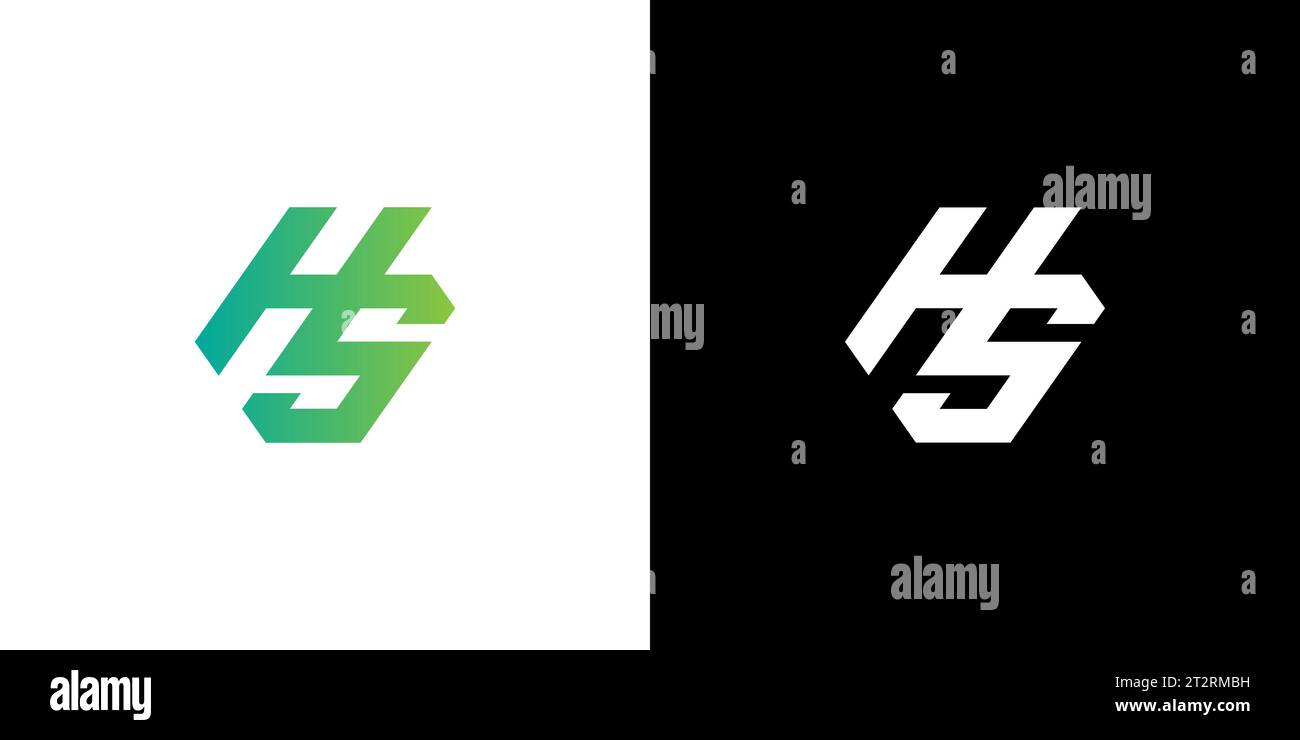 HS logo, HS Monogram, Initial HS Logo, Letter HS logo, Icon, Vector