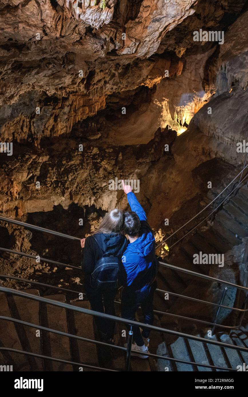 Demanovska Dolina, Slovakia - July 19, 2022: Demanovska Freedom cave in Low Tatras mountains in Slovakia Stock Photo