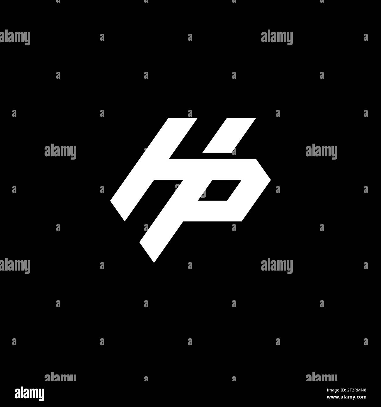 HP logo, HP Monogram, Initial HP Logo, Letter HP logo, Icon, Vector Stock Vector