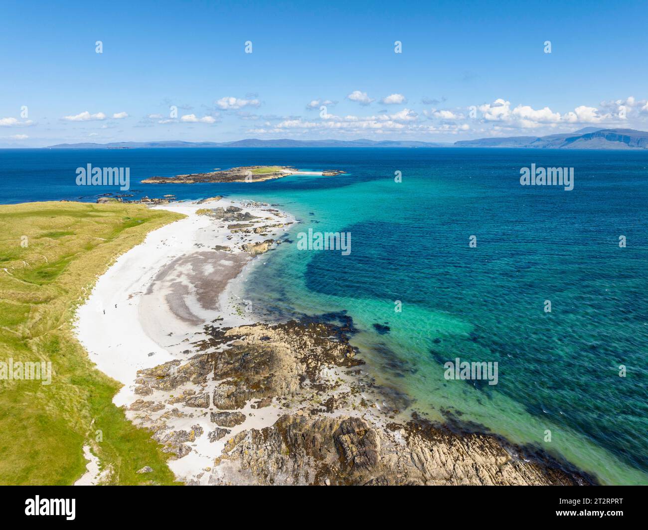 Sandy Strand Aerial view of the sandy White Strand of the Monks on the northern part ...