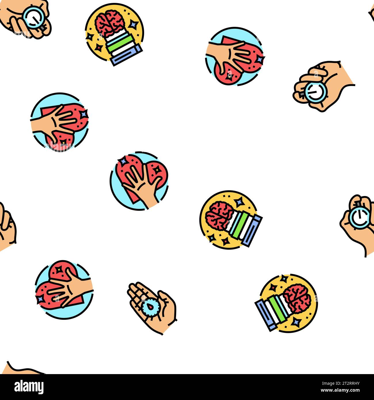 motivation human success seamless pattern vector Stock Vector Image