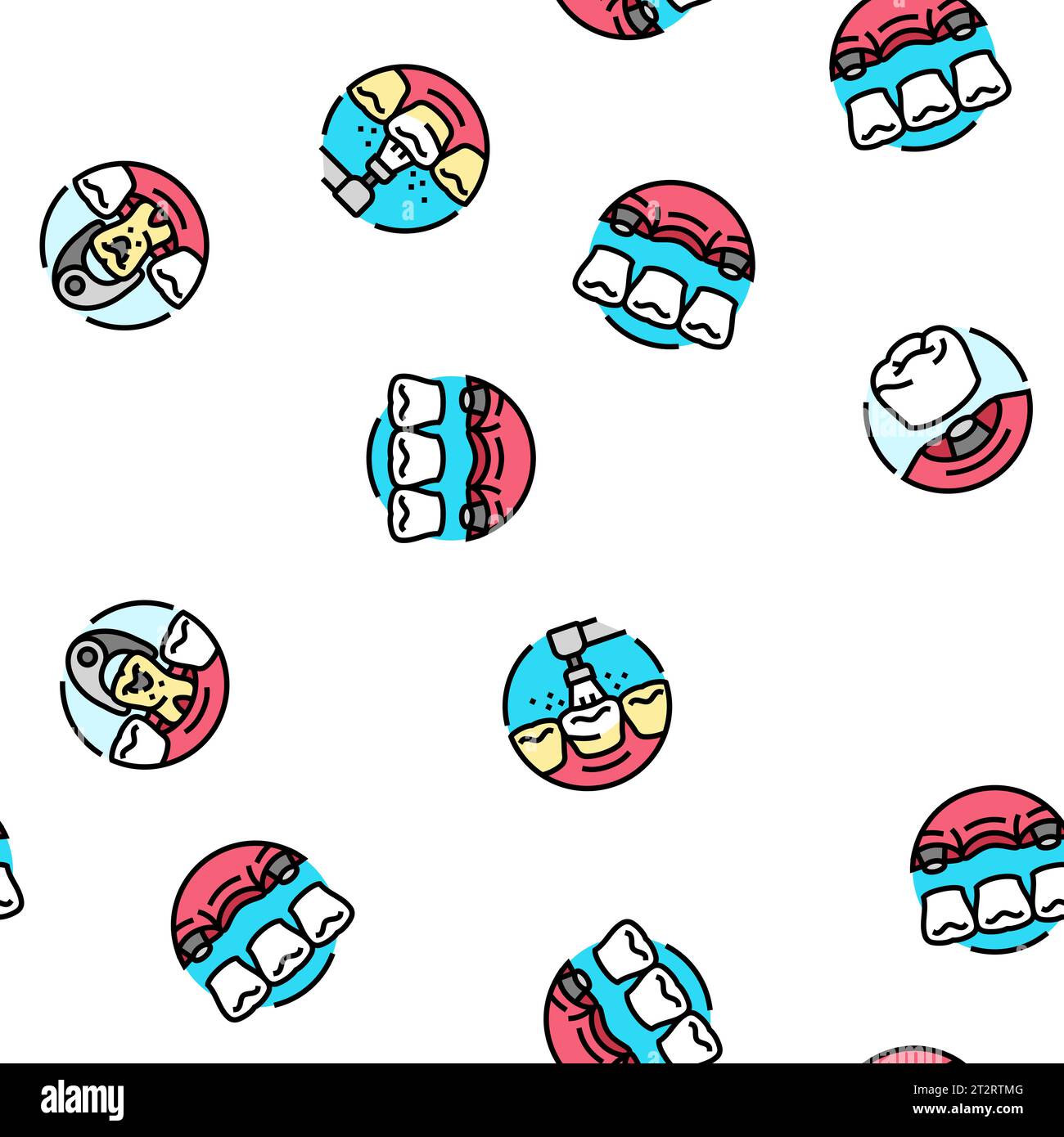 dental procedure clinic seamless pattern vector Stock Vector Image ...