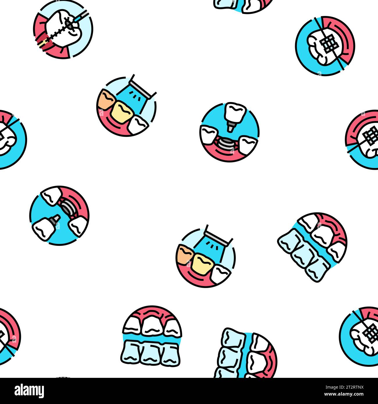 dental procedure clinic seamless pattern vector Stock Vector Image ...