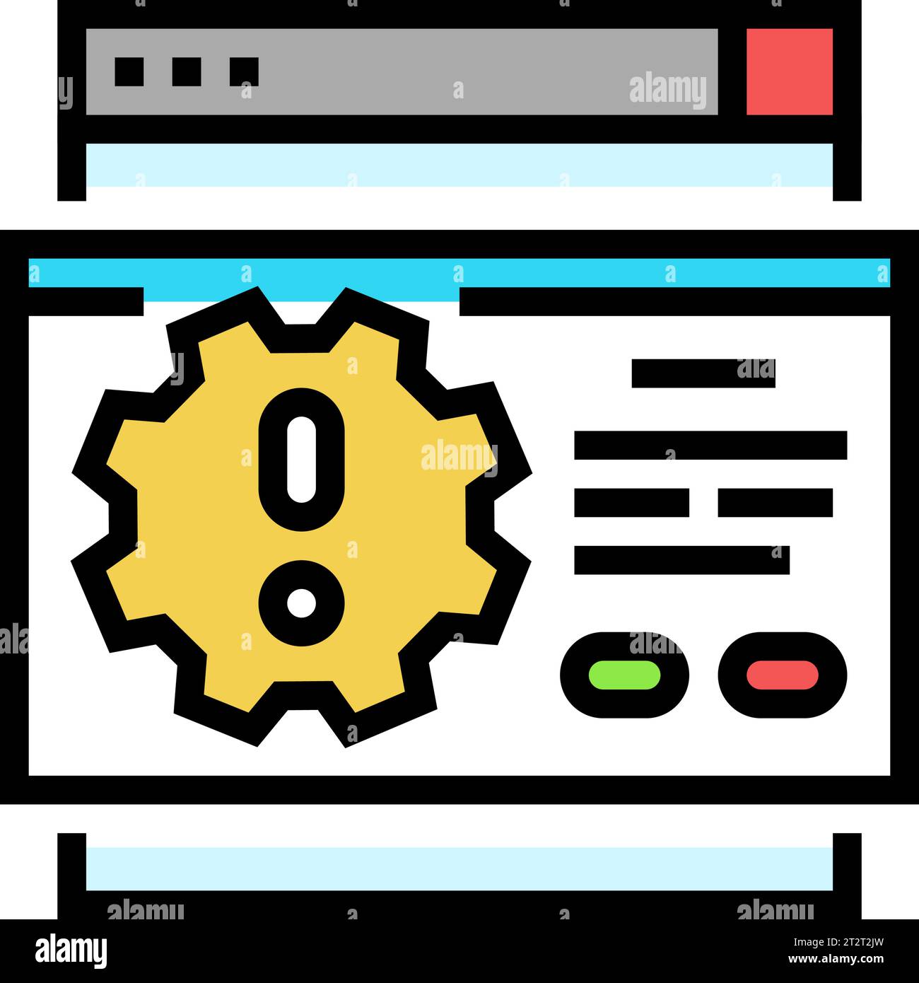 identification risk color icon vector illustration Stock Vector Image ...
