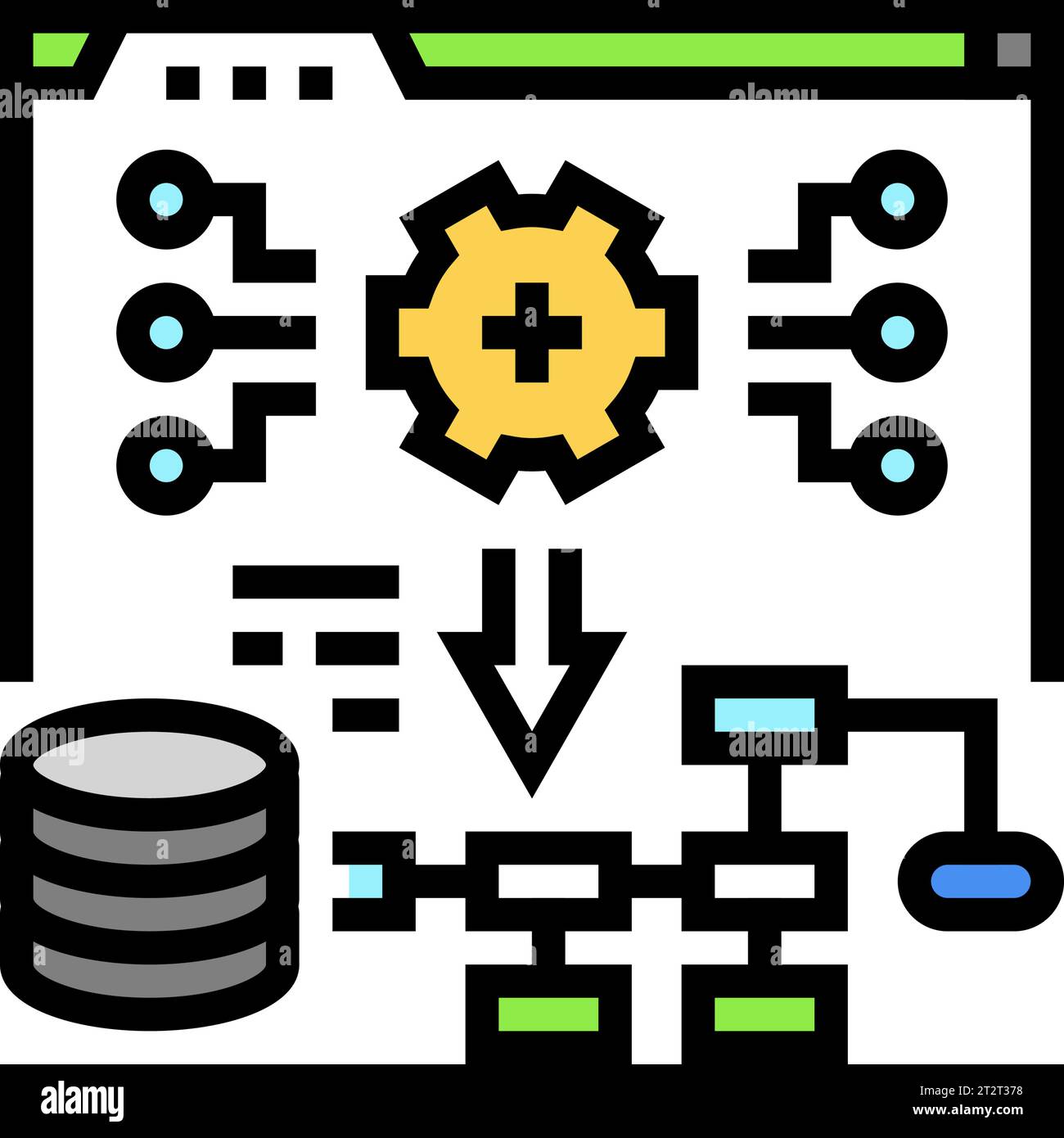 system deployment analyst color icon vector illustration Stock Vector ...