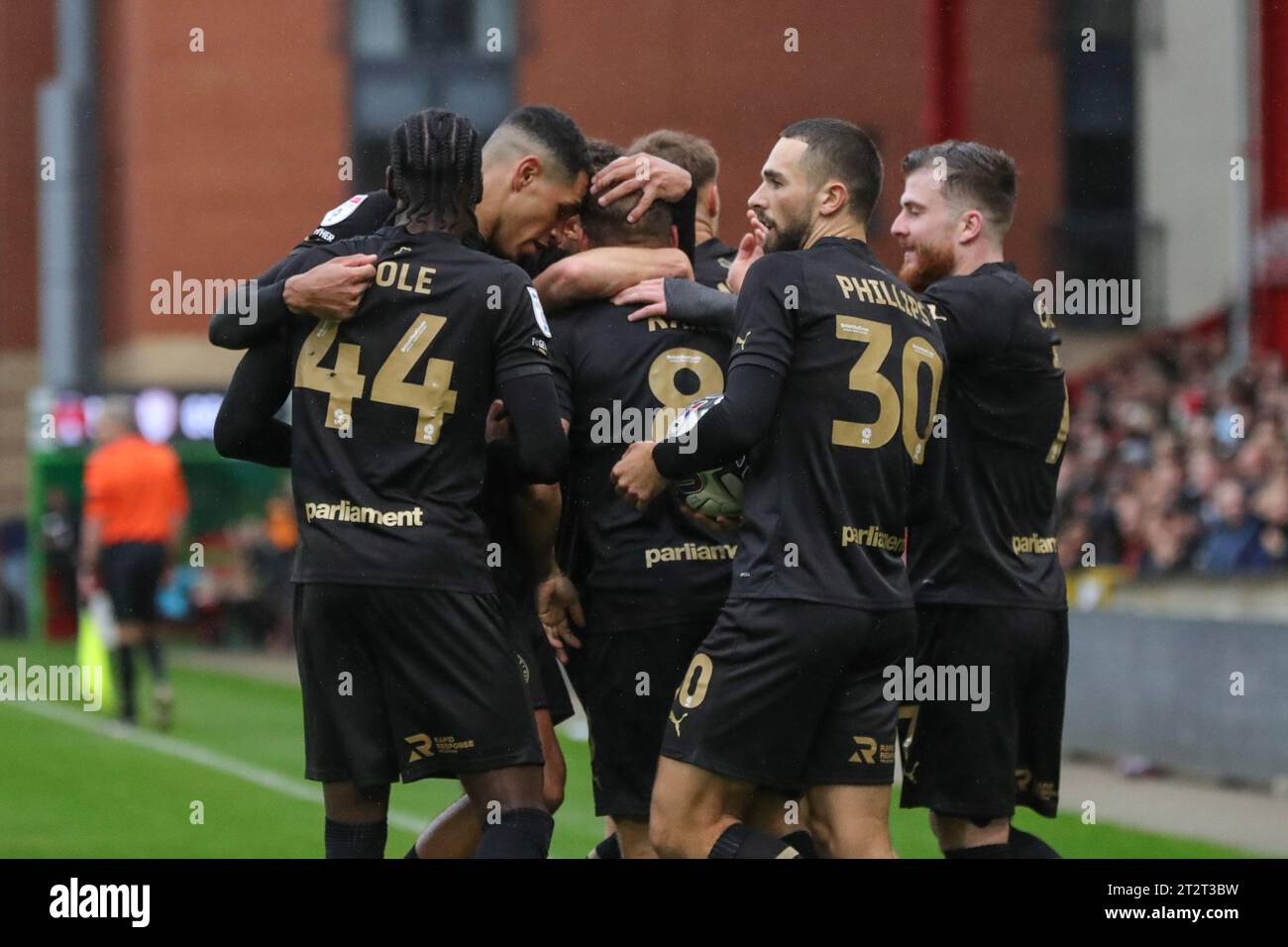 Herbie Kane 8 of Barnsley celebrates his goal to make it 11 during