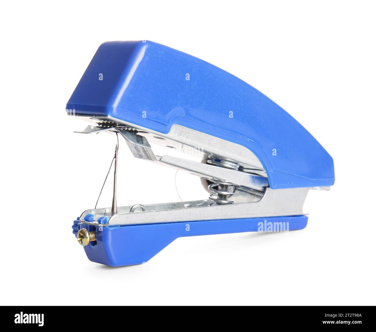 Manual sewing machine isolated on white background Stock Photo