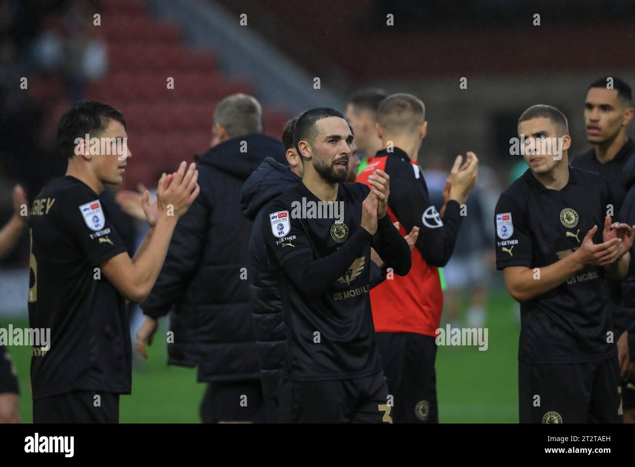 during the Sky Bet League 1 match Leyton Orient vs Barnsley at Matchroom Stadium, London, United Kingdom, 21st October 2023  (Photo by Alfie Cosgrove/News Images) Stock Photo