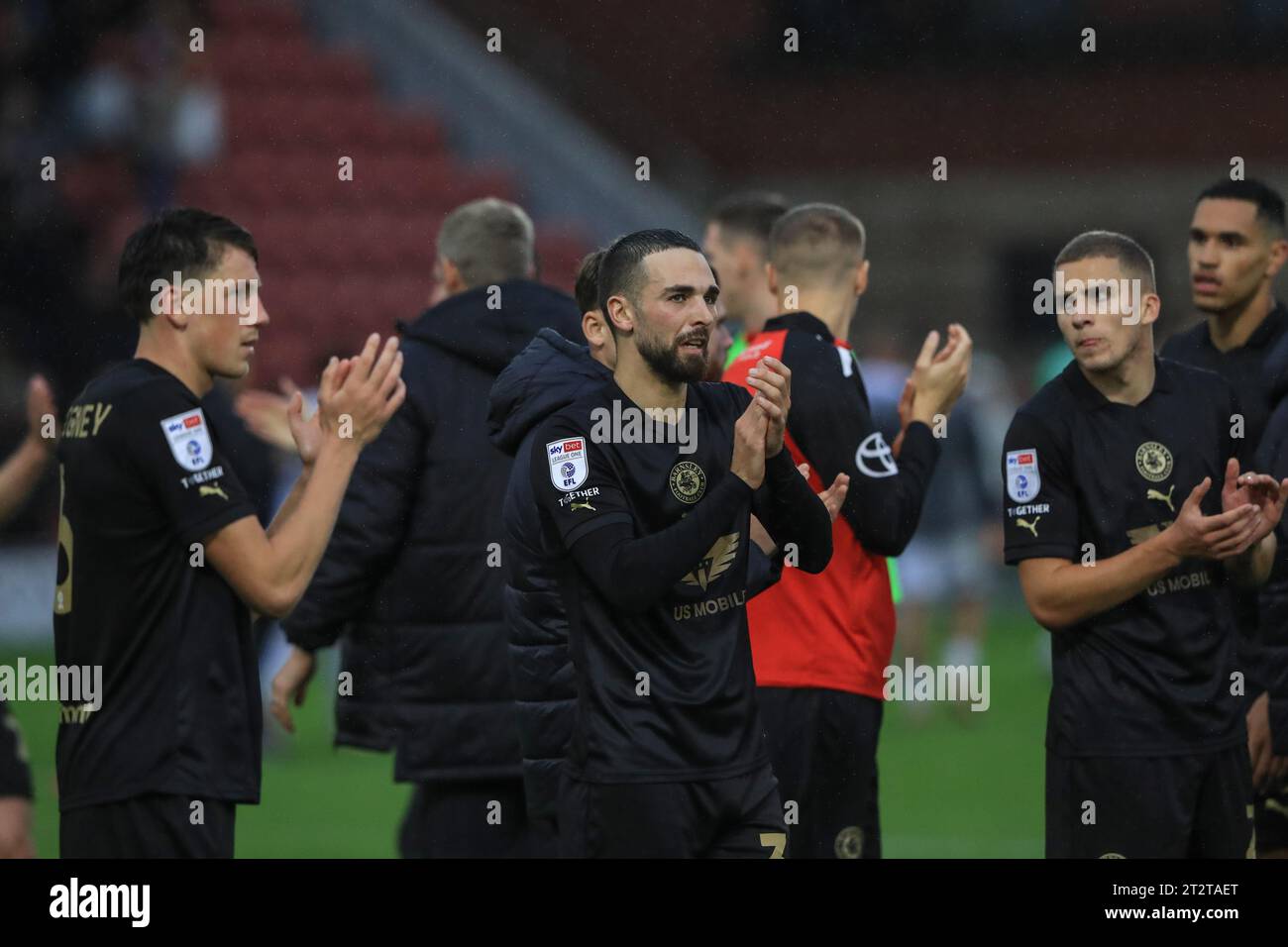 during the Sky Bet League 1 match Leyton Orient vs Barnsley at Matchroom Stadium, London, United Kingdom, 21st October 2023  (Photo by Alfie Cosgrove/News Images) Stock Photo