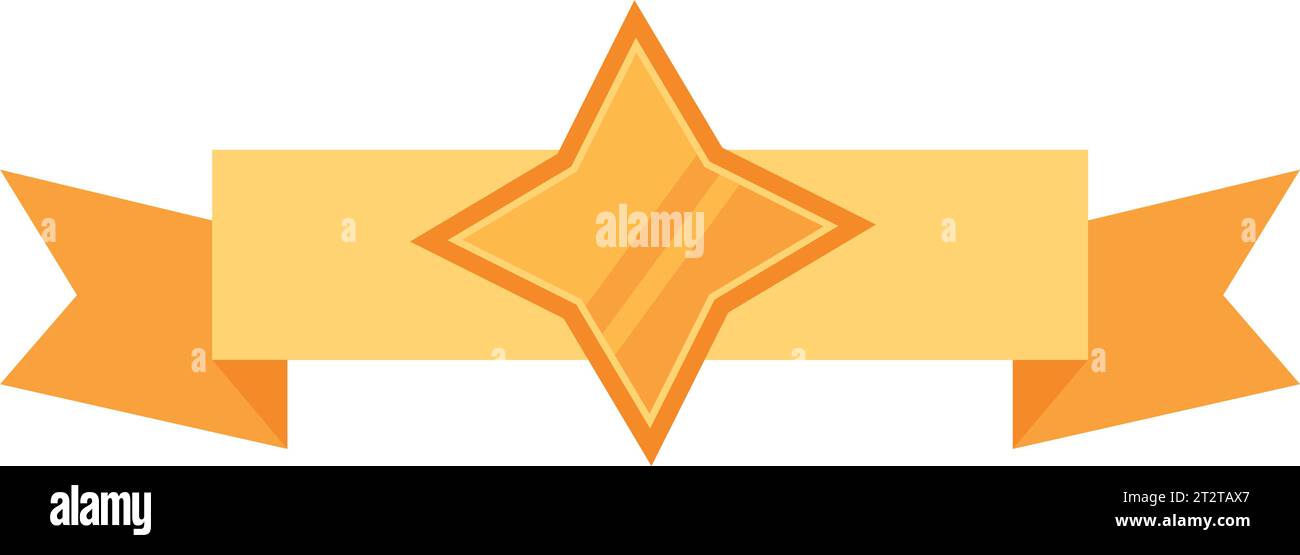 ribbon and star vector isolated Stock Vector Image & Art - Alamy