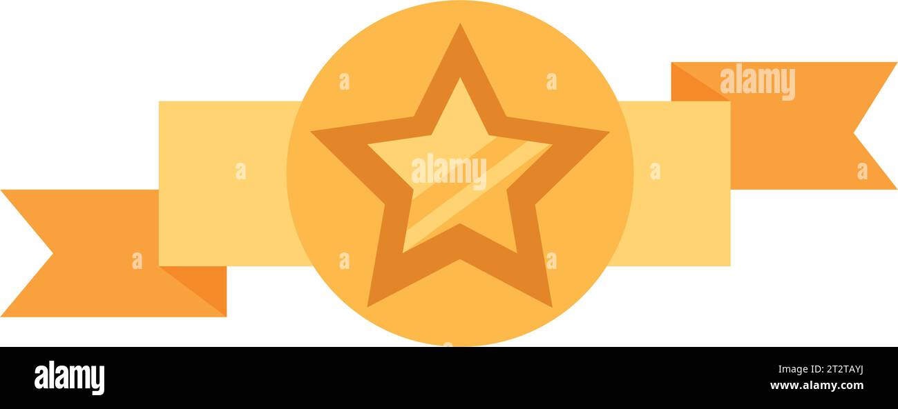 golden star ribbon vector isolated Stock Vector Image & Art - Alamy