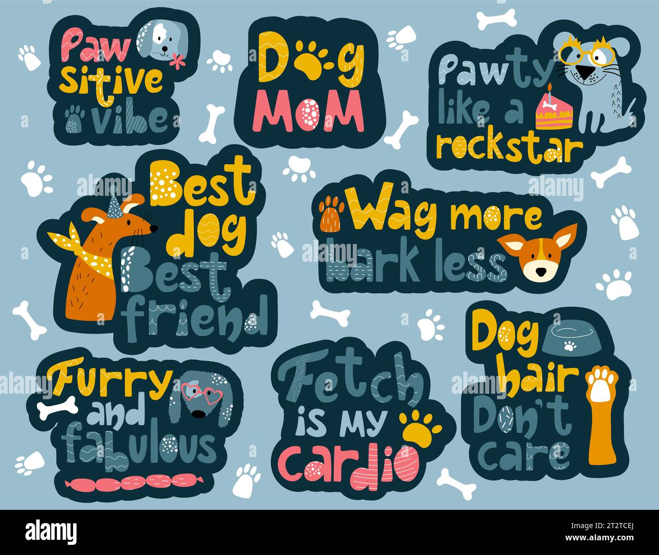 Fuzzy Fox & Camels Stickers by Funny Sticker World