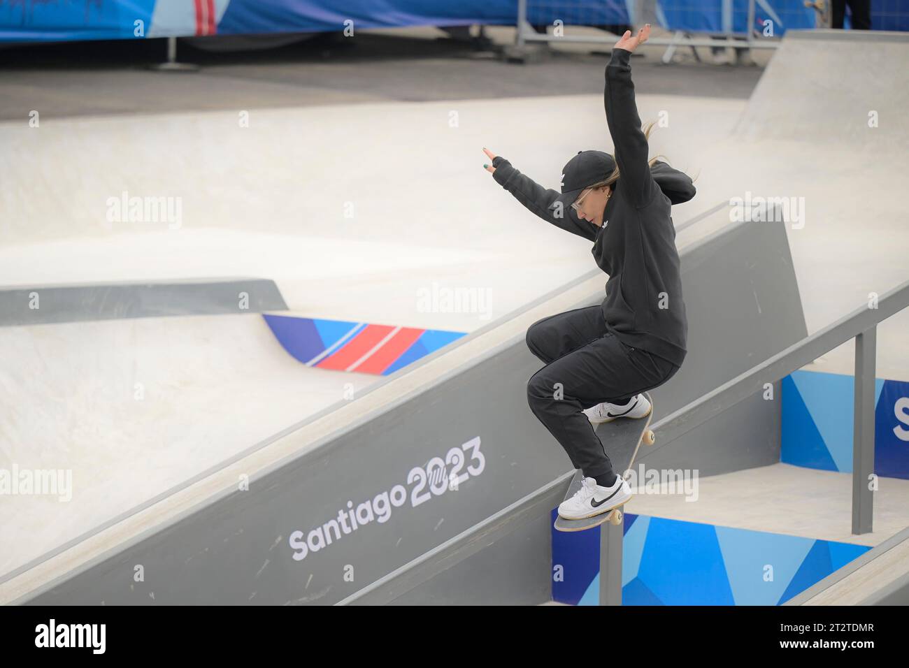 Pamela Rosa Santiago, Chile. 21st Oct, 2023. Pamela Rosa of Brazilian Skateboarding ...