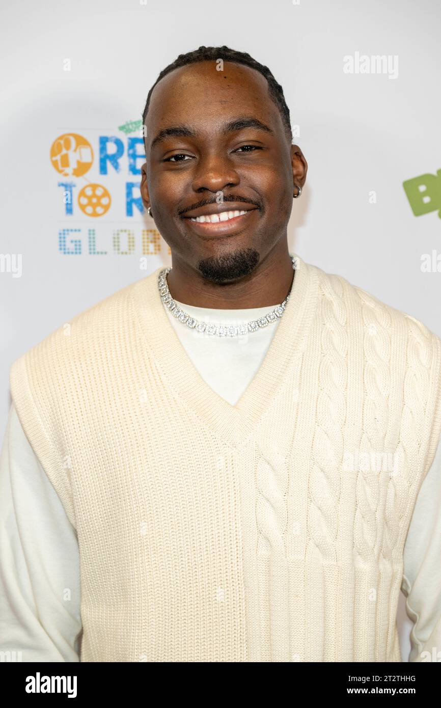 Los Angeles, USA. 20th Oct, 2023. Actor Ozie Nzeribe attends 9th Annual Real to Reel Global Youth Film Festival at The Beehive, Los Angeles, CA October 20, 2023 Credit: Eugene Powers/Alamy Live News Stock Photo