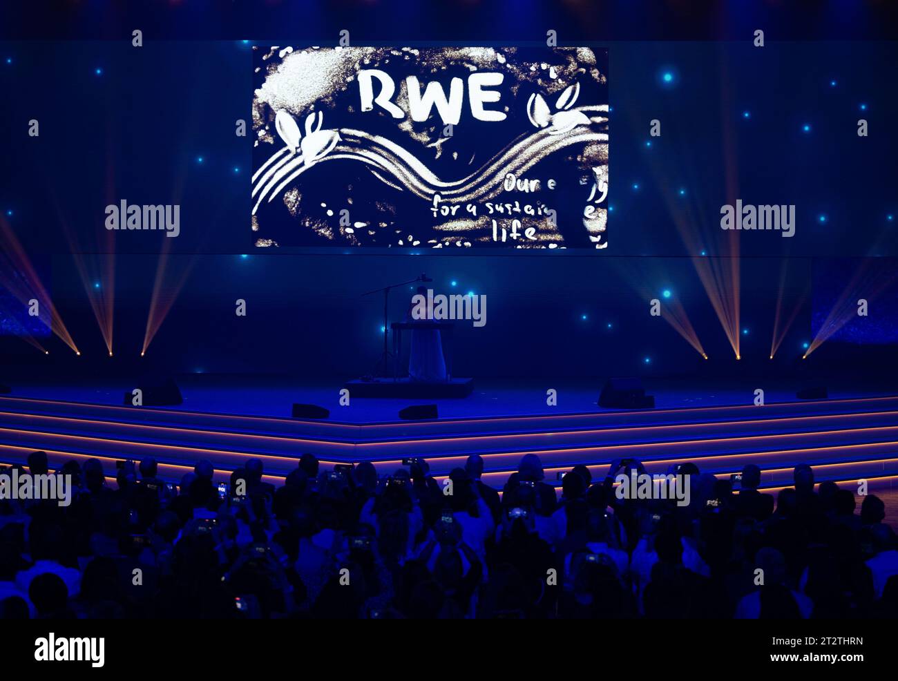 Essen Germany 21st Oct 2023 Rwe Can Be Read On A Life Picture At