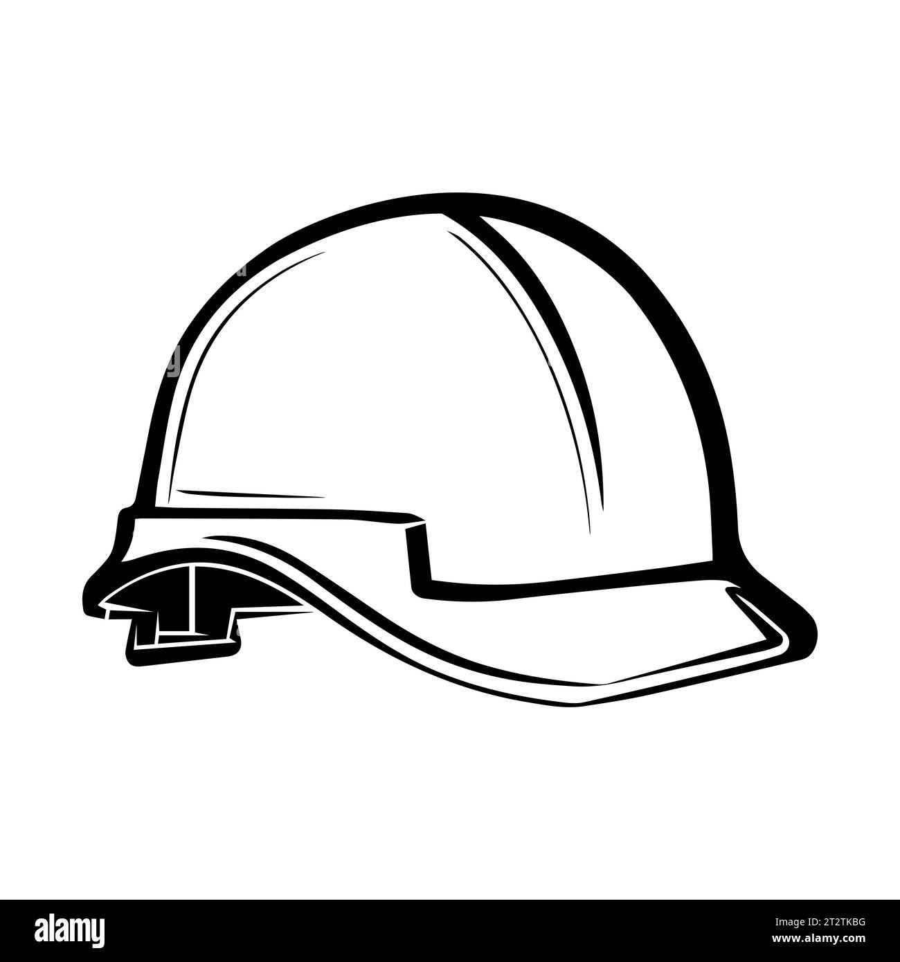 Construction helmet icon in flat style. Construction hard hat icon