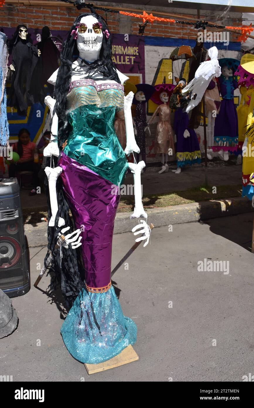 Day of the Dead figures in Mexico City Stock Photo