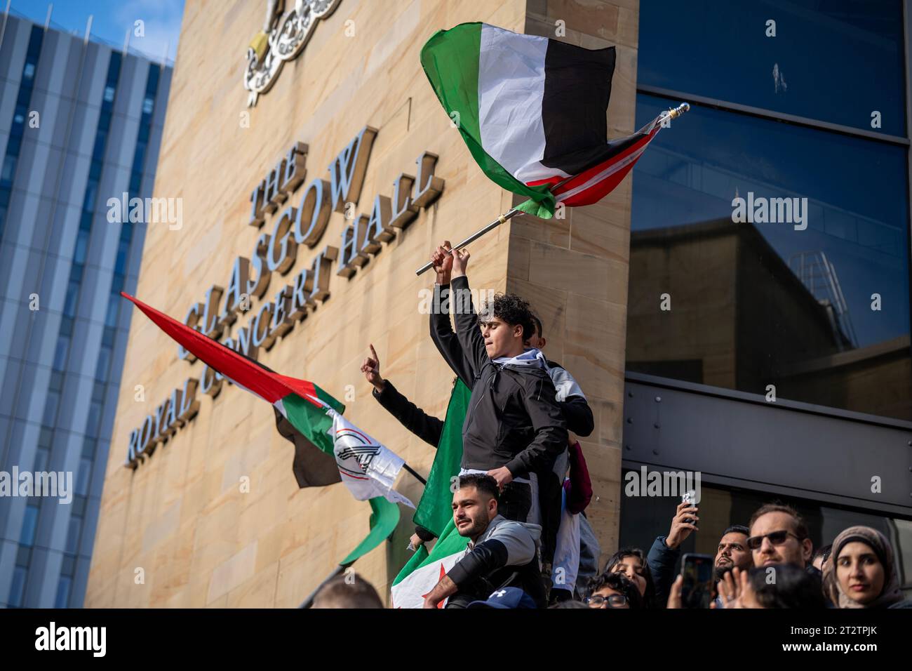 Pro Paelestine March in Glasgow Stock Photo - Alamy
