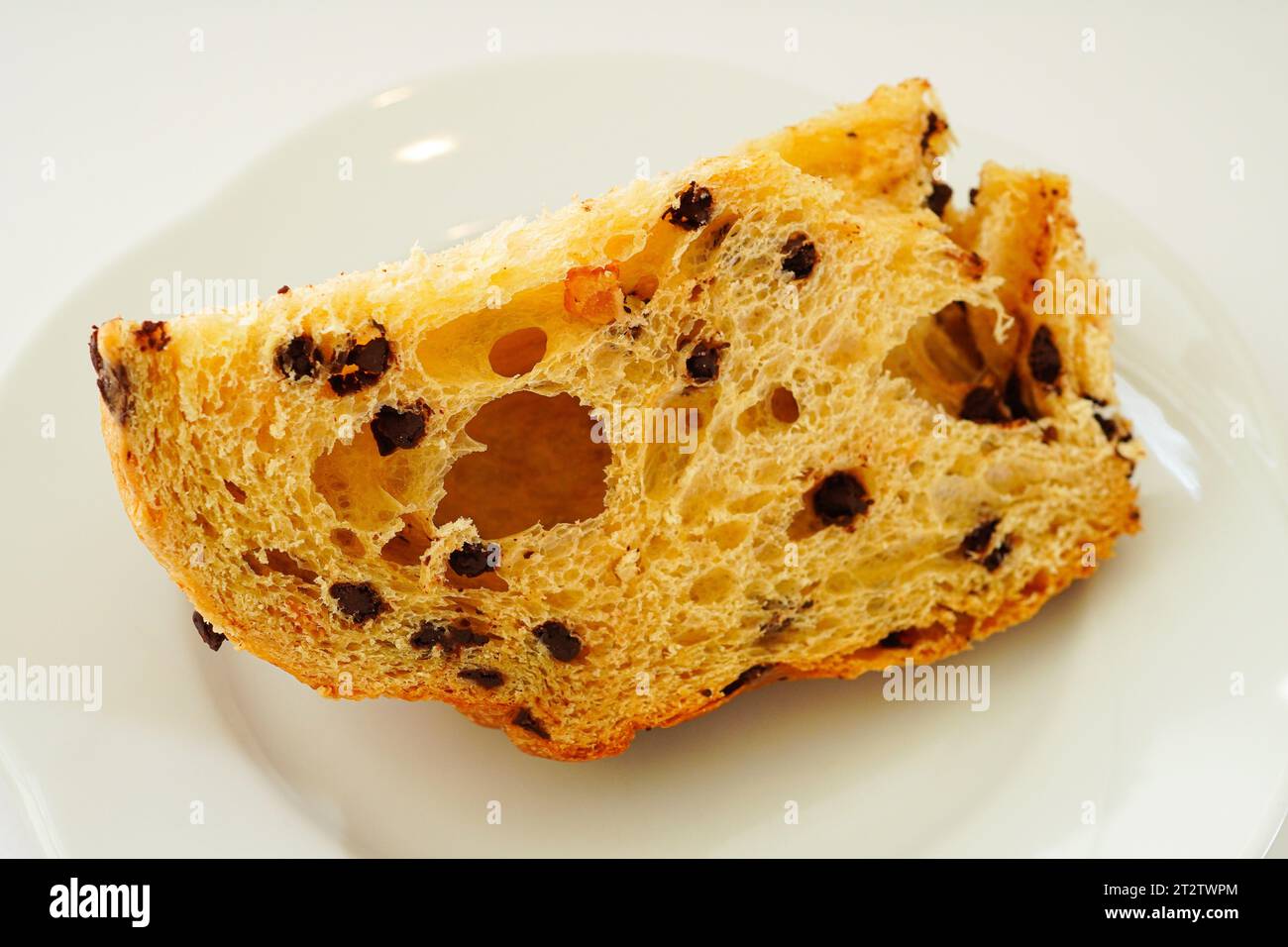 Italian Christmas sweet bread cut into pieces Stock Photo Alamy