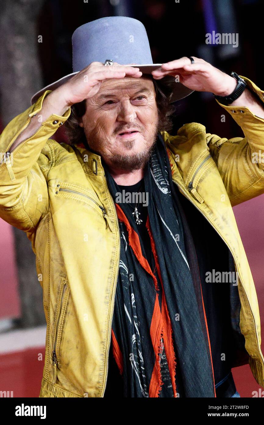 Italian singer Zucchero Fornaciari at Rome Film Fest 2023. Zucchero