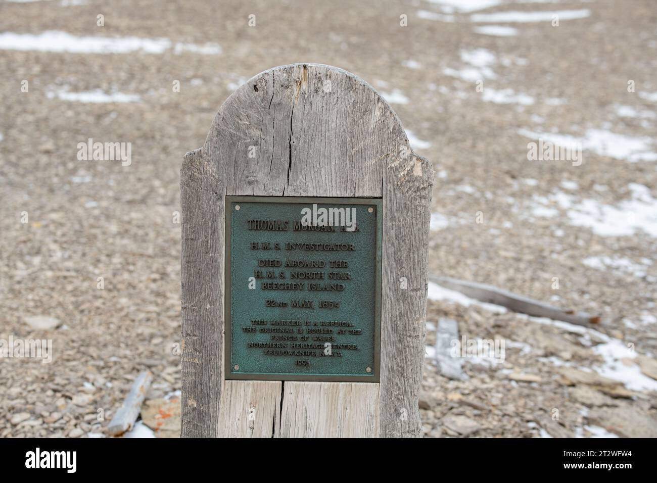Canada, Nunavut, Resolute Bay, Erebe Bay, Beechey Island. Location