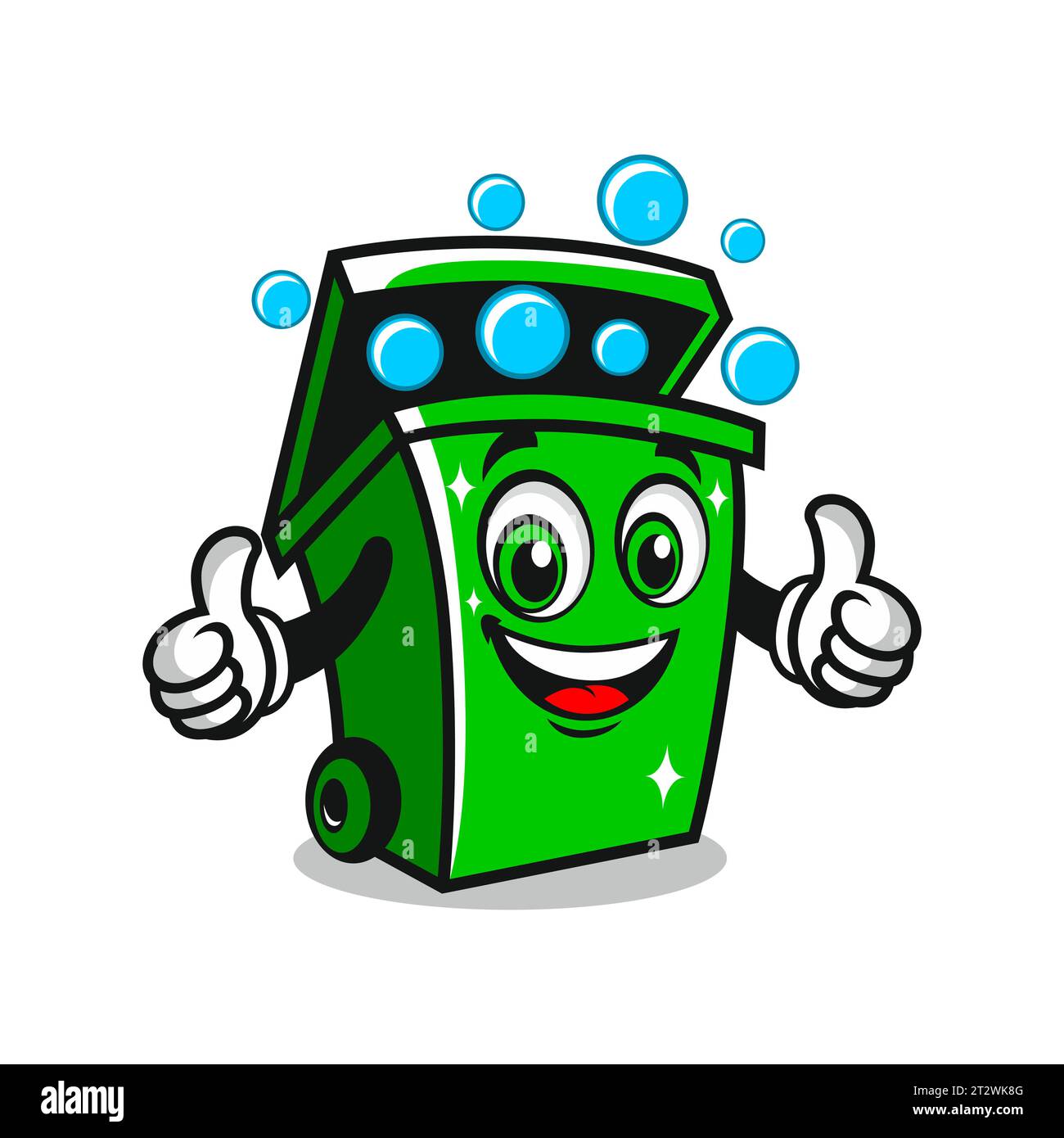 Trash can bin cleaning logo Stock Vector Image & Art Alamy