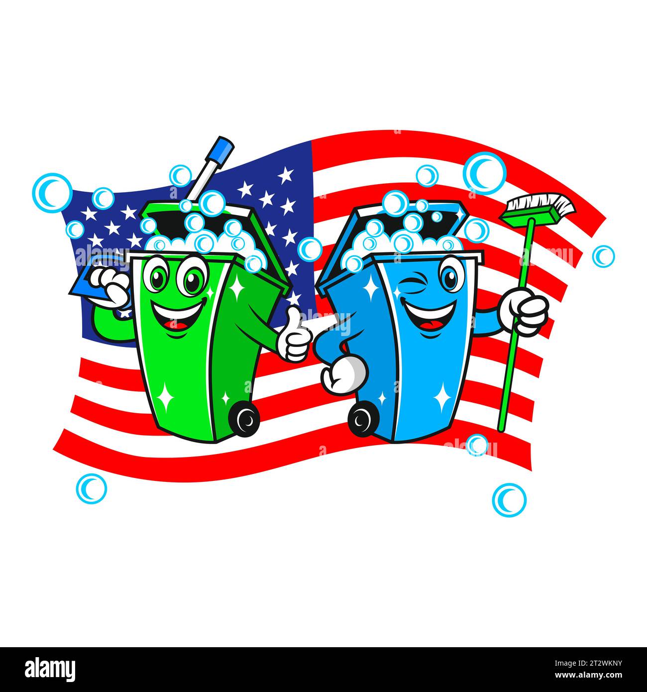 Trash can bin cleaning logo Stock Vector Image & Art Alamy