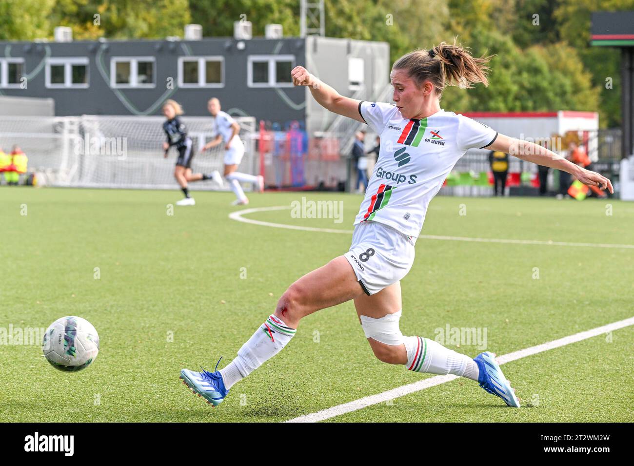 Oud Heverlee, Belgium. 21st Oct, 2023. Marie Detruyer (8) of OHL