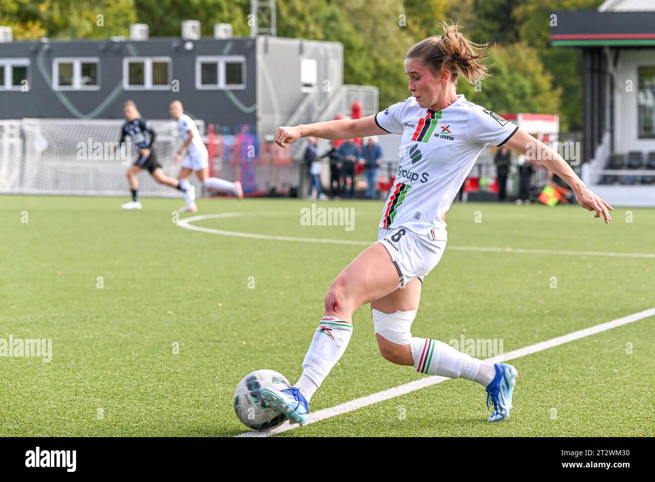 Oud Heverlee, Belgium. 21st Oct, 2023. Marie Detruyer (8) of OHL