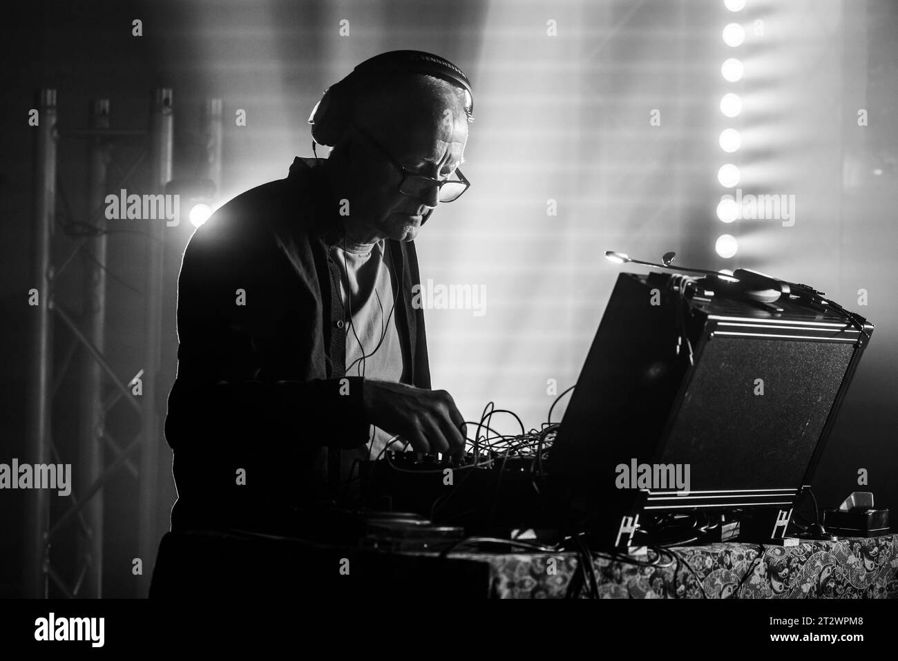 Steve Davis, musician (and former world snooker champion), playing with