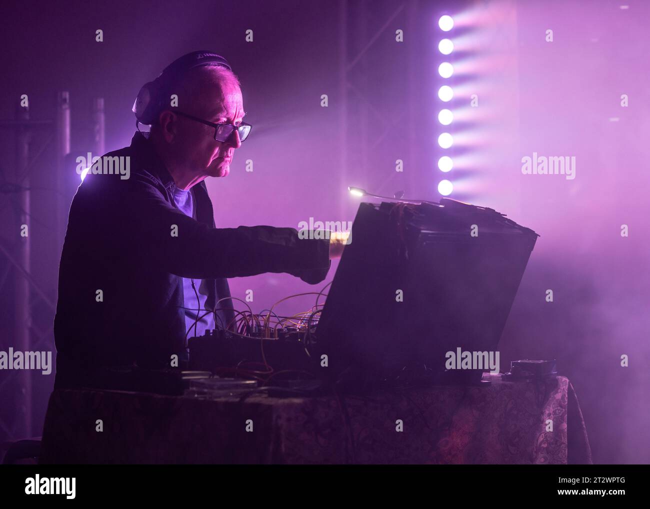 Steve Davis, musician (and former world snooker champion), playing with