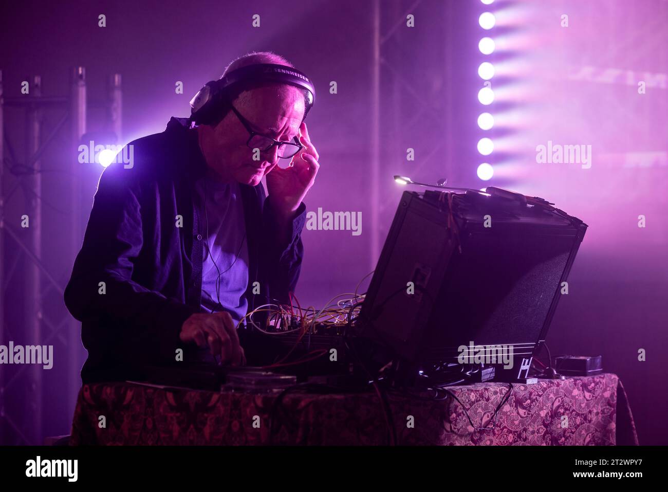 Steve Davis, musician (and former world snooker champion), playing with