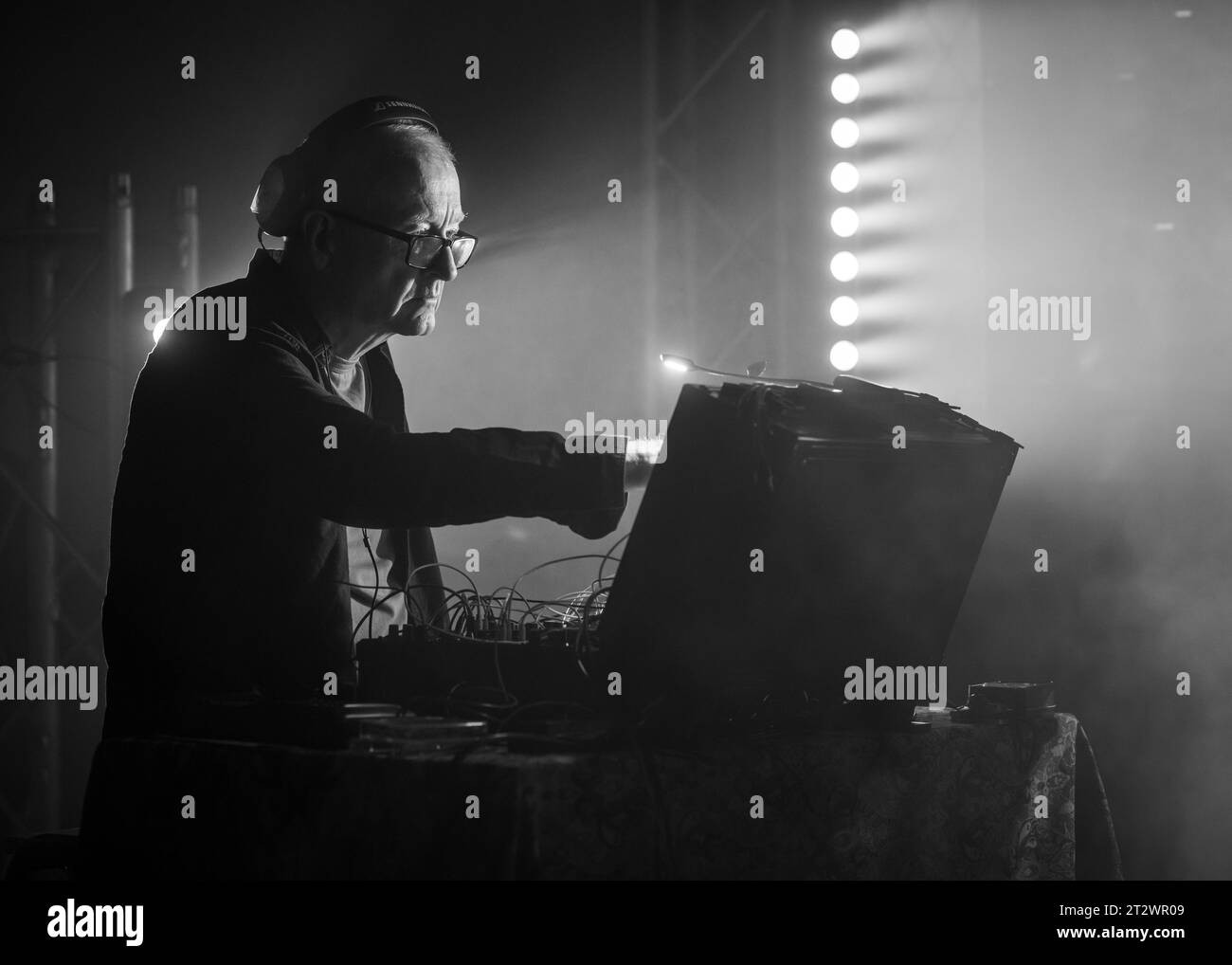 Steve Davis, musician (and former world snooker champion), playing with