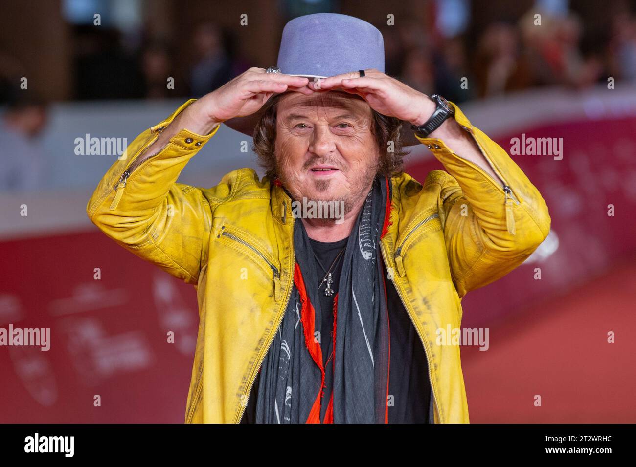 Rome, Italy. 21st Oct, 2023. Italian singer Zucchero Fornaciari attends the red carpet of the film 'Zucchero - Sugar Fornaciari' during the fourth evening of the eighteenth edition of the Rome Film Festival, on October 21, 2023 (Photo by Matteo Nardone/Pacific Press) Credit: Pacific Press Media Production Corp./Alamy Live News Stock Photo