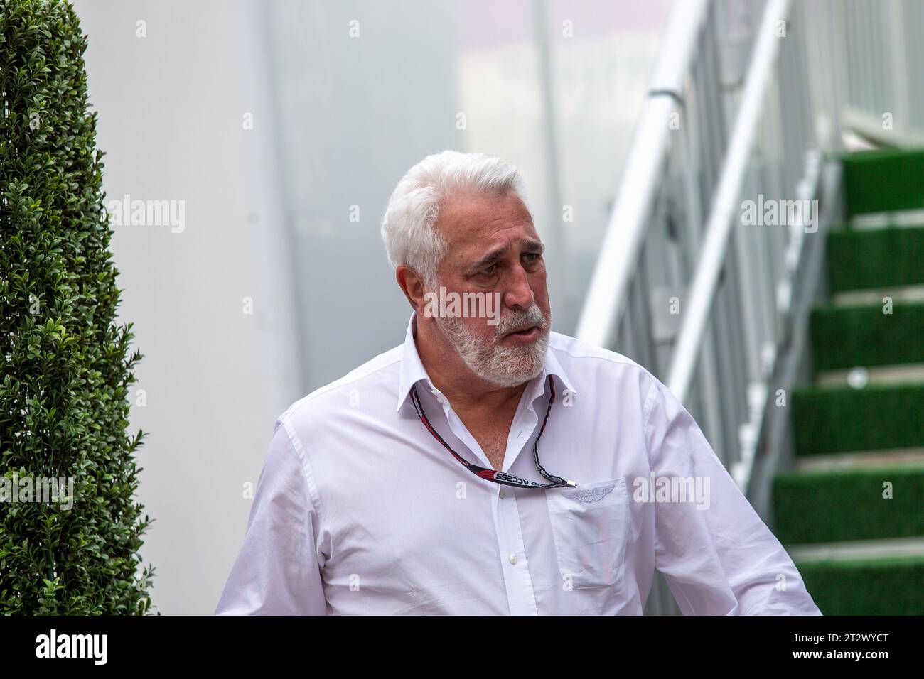 Lawrence Stroll (CAN) - CEO Aston Martin F1  during Saturday Sprint Race of FORMULA 1 LENOVO UNITED STATES GRAND PRIX 2023 - Oct19 to Oct22 2023 Circu Stock Photo