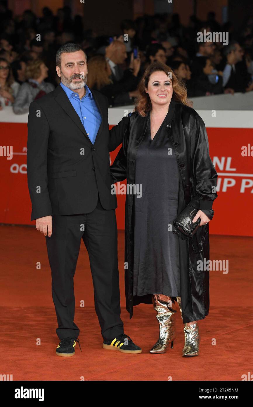 Rome, Italy. 21st Oct, 2023. Rome, Rome Film Fest 2023, Red carpet film 'Fingernails' and - 'Succhero Sugar Fornaciari', In the photo: Giangiacomo de Stefano Valentina Zanella Credit: Independent Photo Agency/Alamy Live News Stock Photo