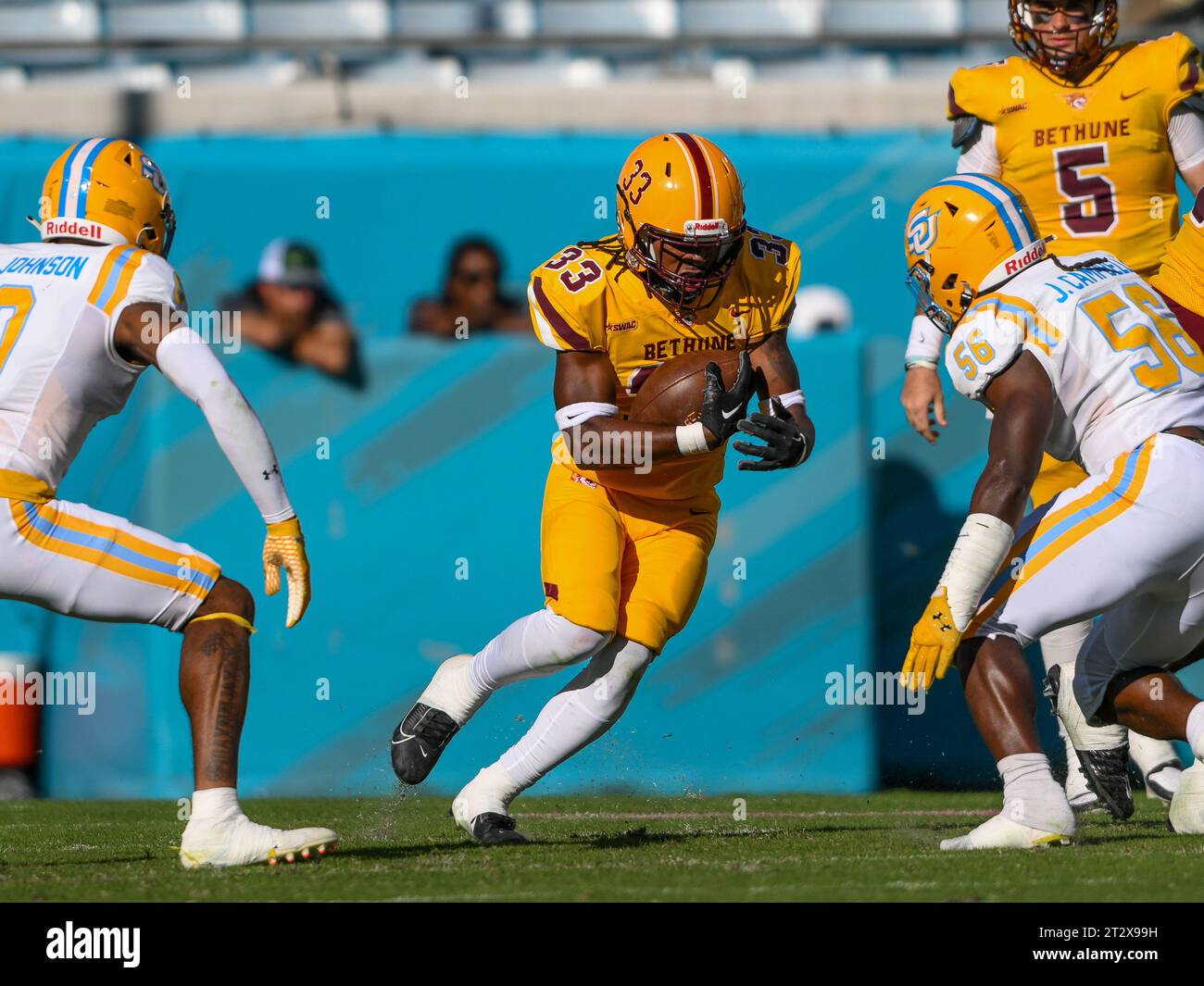 Jacksonville, FL, USA. 21st Oct, 2023. Bethune Cookman running back