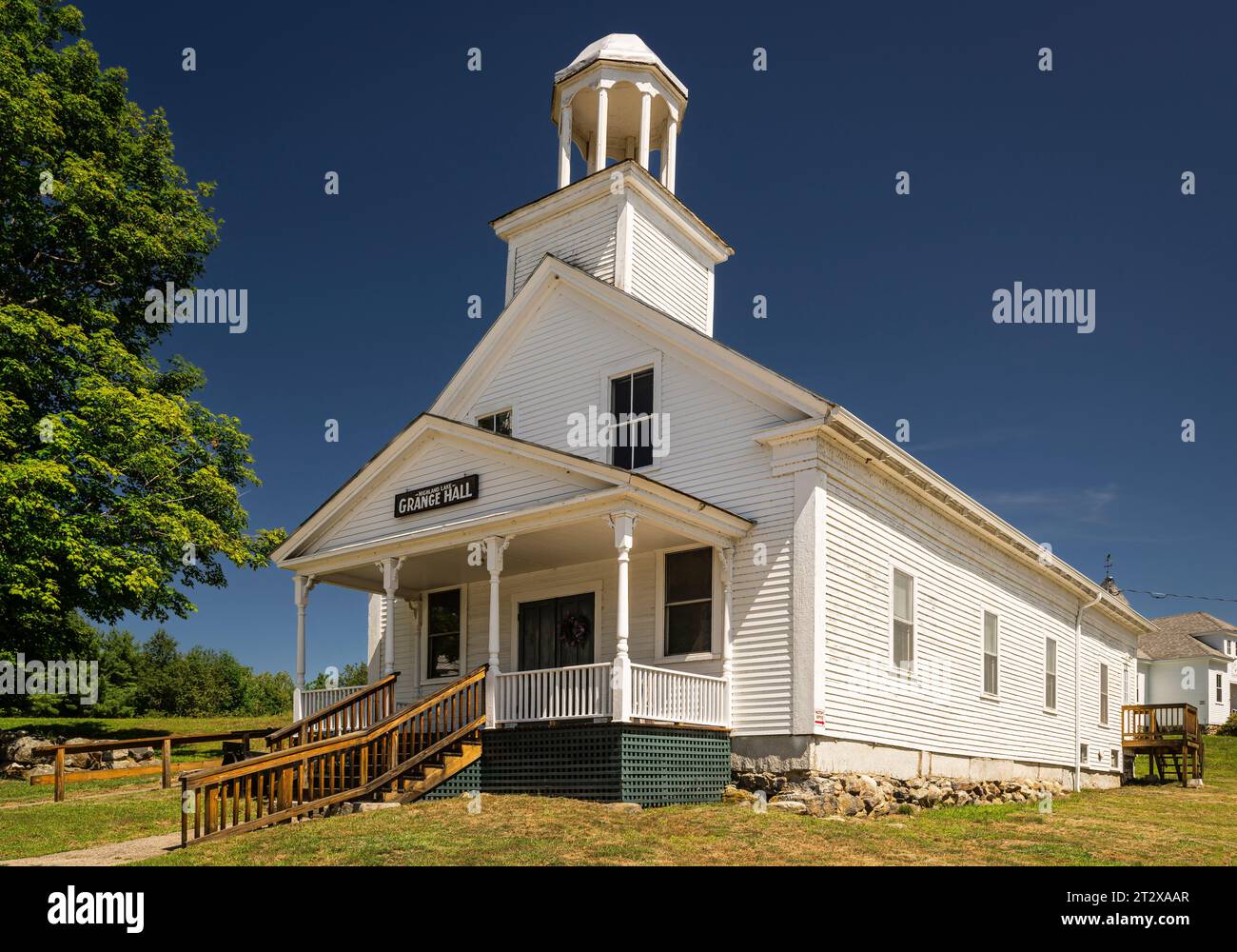 Highland Lake Grange Hall East Andover Village Center Historic District   Andover, New Hampshire, USA Stock Photo