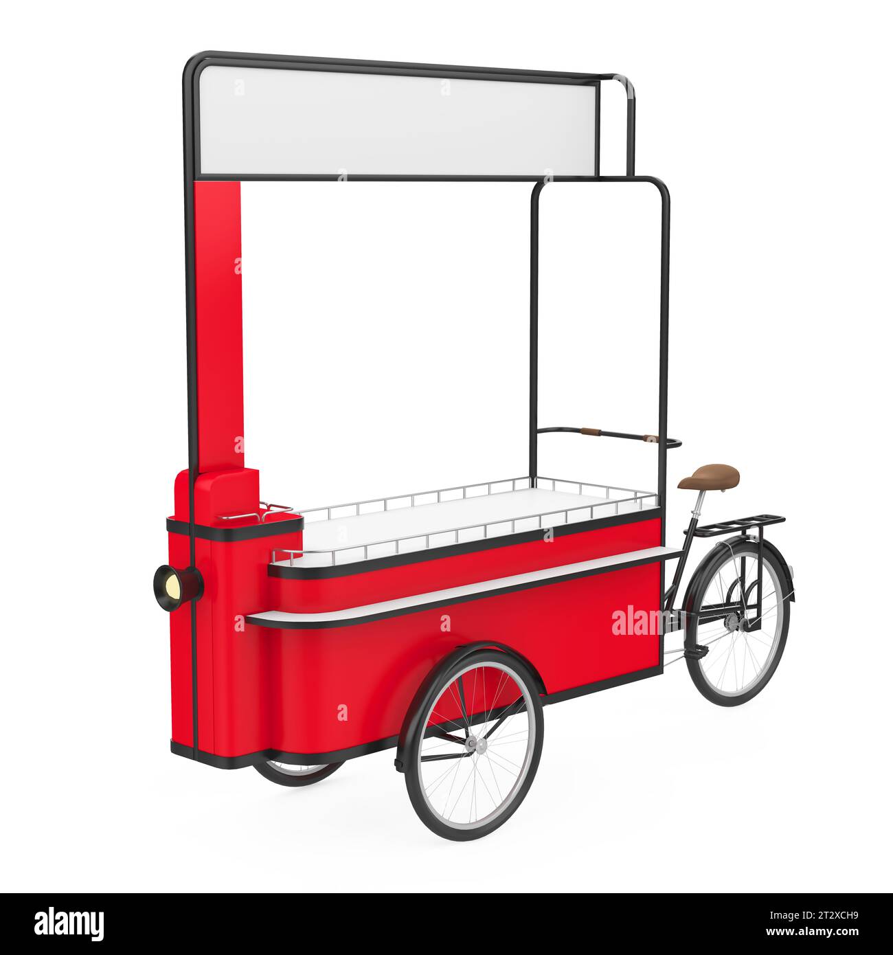 Food Cart Isolated Stock Photo Alamy